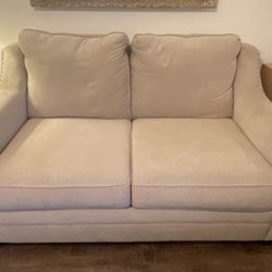 Tufted Beige Sofa