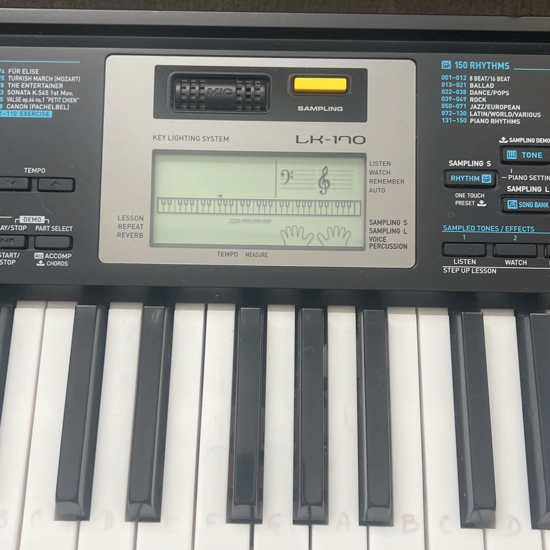 Casio LK 170 Keyboard With Learning Functionality Includes Stand - Main Image