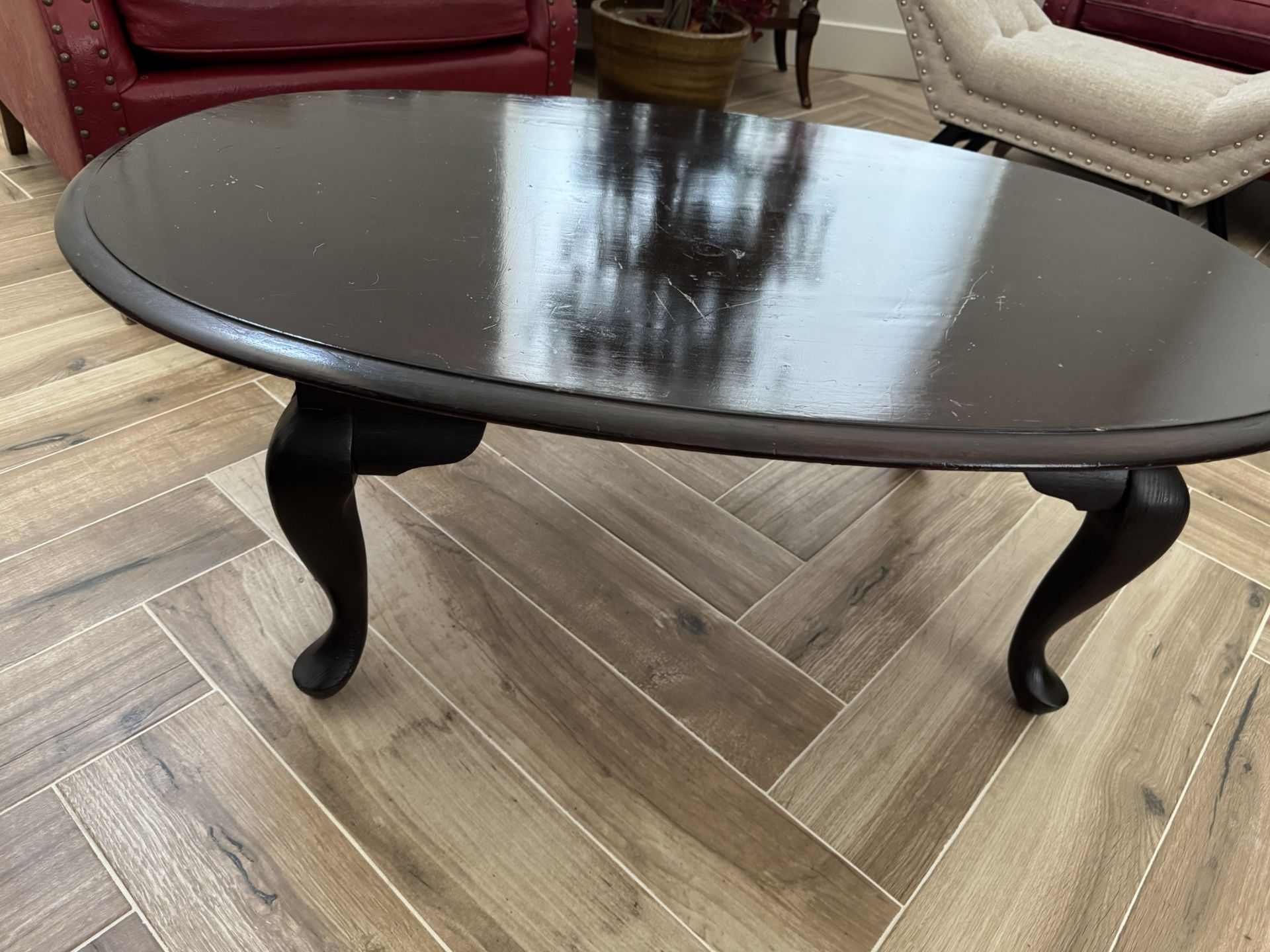 Oval Antique Coffee Table
