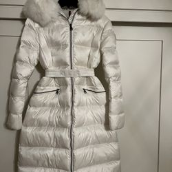 Moncler White Down Coat