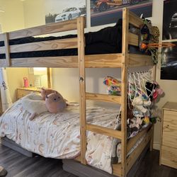 IKEA Kids Wooden Bunk Bed 