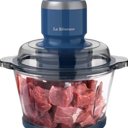 La Reveuse Food Processor,Electric Food Chopper with 7-Cup (1.7L) Glass Bow