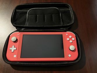 Nintendo Switch Lite Coral with Carry Case