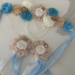 Baby Shower Maternity Sash Set 