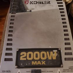 K 2000W MAX 2-Channel Car Amplifier