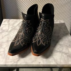Ankle Cowboy Boots - Worn Once For One Hour - Size 10