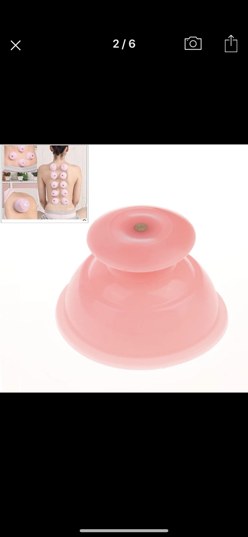 Silicone cupping suction cup