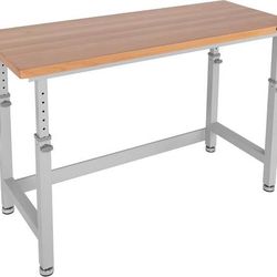 Heavy Duty Workbench Table w/Solid Wood Top, 1000 lbs. - $240