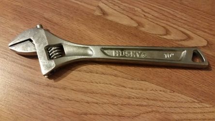 10 in adjustable wrench.