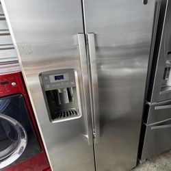 Ge Refrigerator Side By Side Stainless Steel