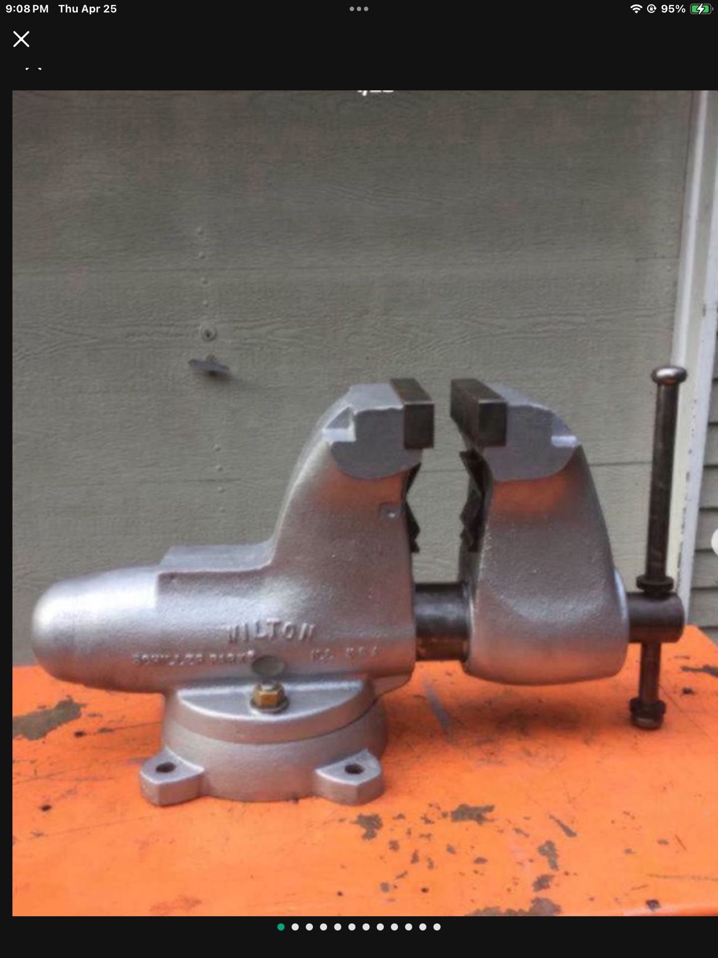 Wilton C3 Vise / 6 Inch Jaws Pipe Jaws / Swivel Base / Opens 9 Inches / 200 Pounds / Cost Over $3000 New With Tax / Made In USA Vice 