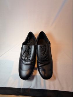 Linodes Men’s Latin Ballroom Dance Shoes Black Lace Up Size 9M