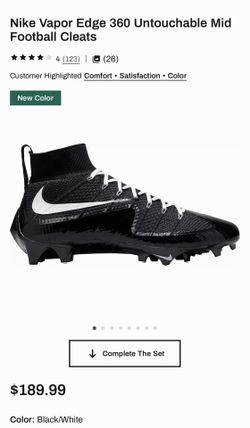 Nike Vapor Edge 360 Untouchable Mid Football Cleats size 9 brand new never worn