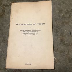 The First Book Of Wisdom
