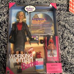 Barbie working woman comes with cd ROM