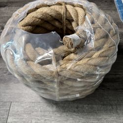 Jute Rope 49 FT (1-3/16 in / 30mm) – Extra Thick Heavy Duty Rustic / Farmhouse 