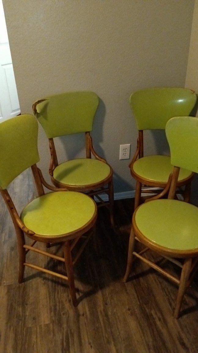 4 Mid Century Modern Bistro Chairs