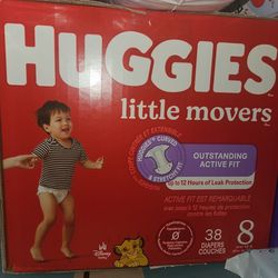 Huggies Little Movers Size 8, 38 count $20