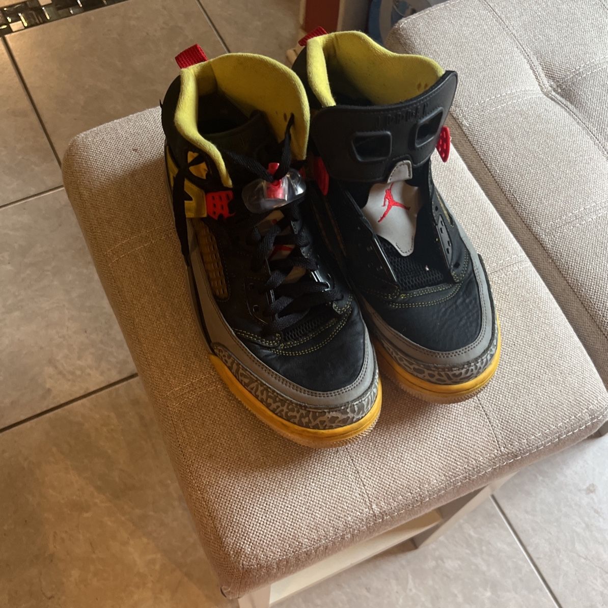 NIKE AIR JORDAN Spizike 3M Black Red Silver Yellow for Sale in Bolingbrook IL OfferUp