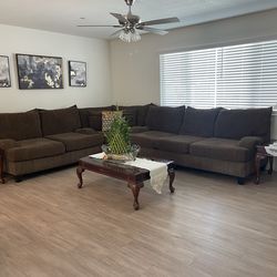 Sofa Set with center and 2 side tables
