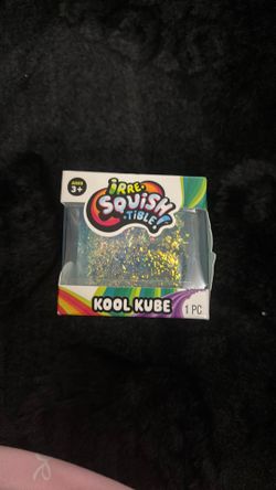Glitter squishy cube
