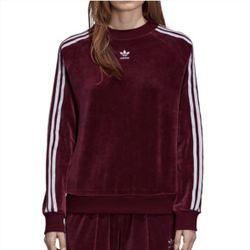 Womens Adidas Velour Sweatshirt 