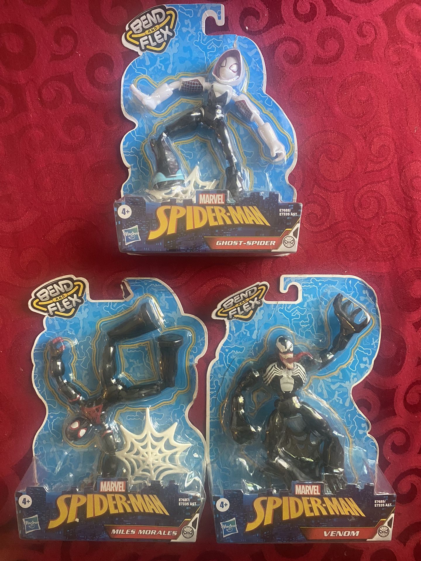 All 3 For Only $20 Spider-Man Marvel Bend And Flex Action Figures