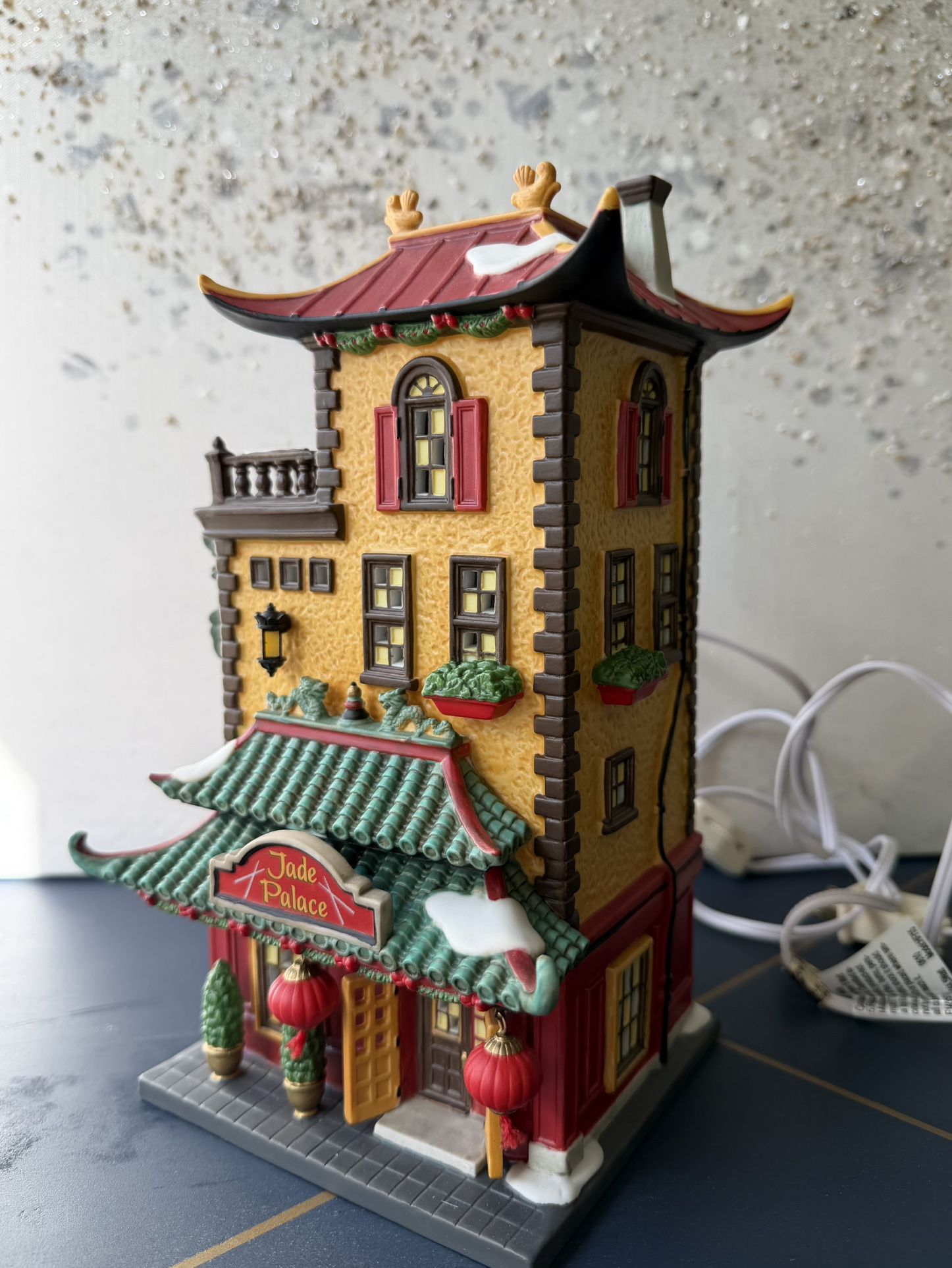 Department 56 Christmas in the City Jade Palace Chinese Restaurant RARE