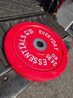 Weight single 55lb bumper plate