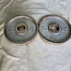 2 x 10 OLYMPIC WEIGHT PLATES
