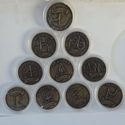 Set Of 10 Harry Potter Spell Markers Hogsmead, And Collectable Pen