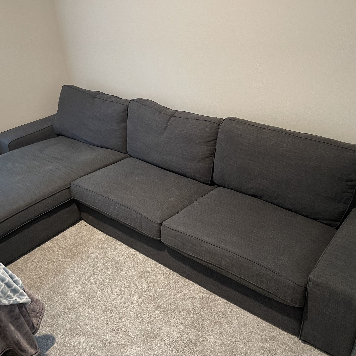 IKEA KIVIK sofa with chaise