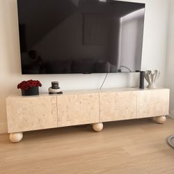 Beige Marble Console Table 