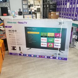 75 Inch Hisense Roku Smart Tv With Warranty 0 Down 0 Interest For Sale In Chino Hills Ca Offerup