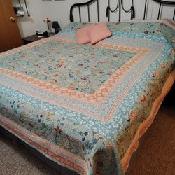 King Size Bed With Box Springs And Headboard 
