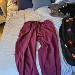 Cranberry scrubs pants