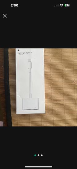 Apple Lightining Cable To Digital AV also has another lightening cable input so you can charge your Apple I phone while your streaming your movie thro