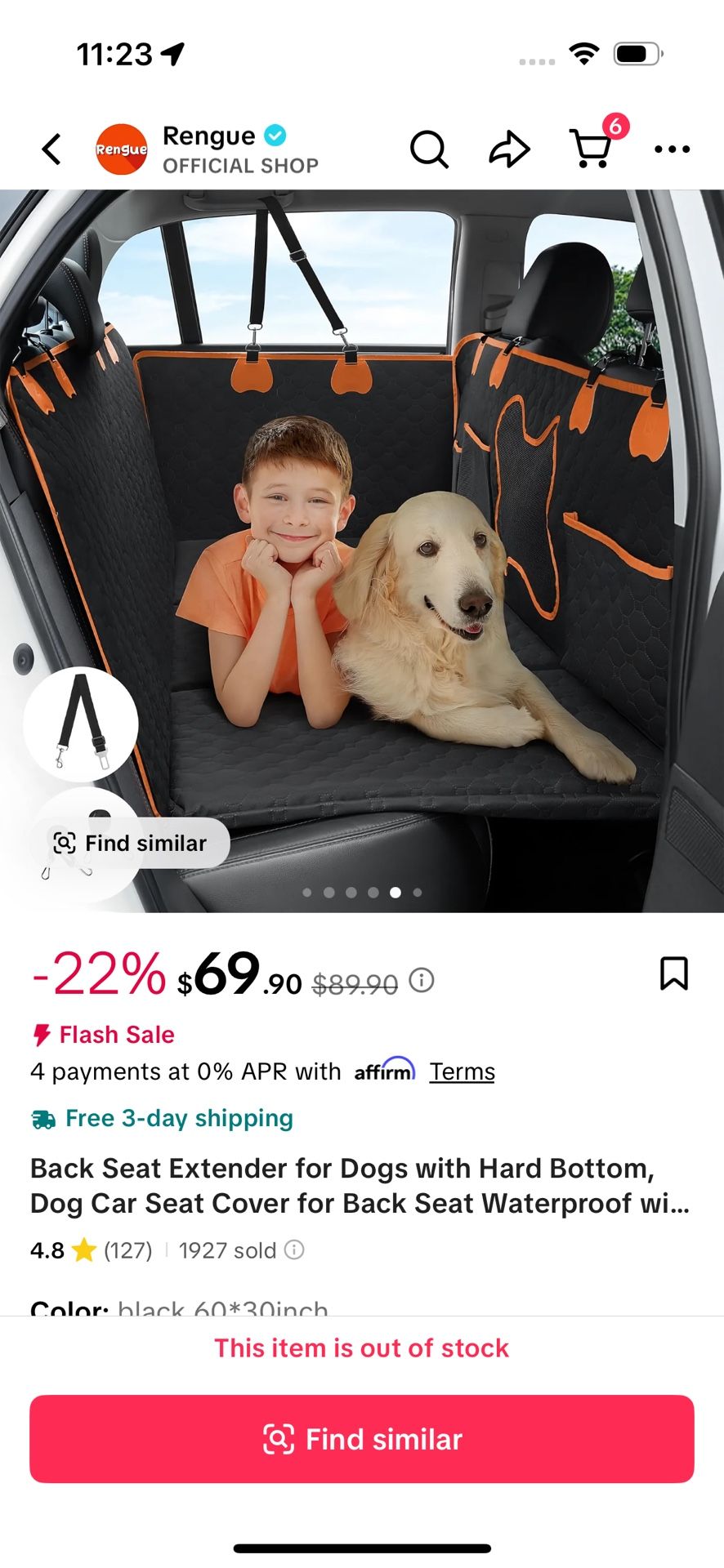 Dog Backseat Extender/Bench Cover