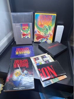 Nintendo NES Dragon Warrior (1989) CIB Complete In Box RPG Tested All Inserts