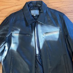 Boston Harbour leather jacket new without tags