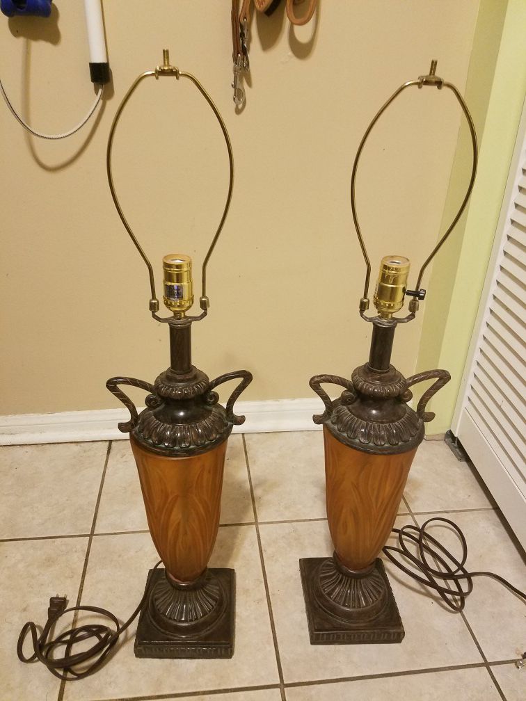 Two Lamps with Lamp Shades