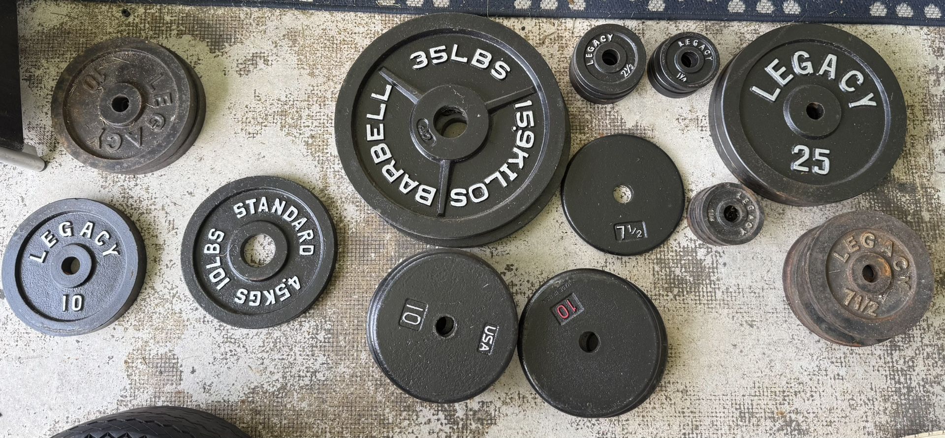 Standard Weight Plates - 327.5 lbs - Individual or Set - $375 (Tamarac)