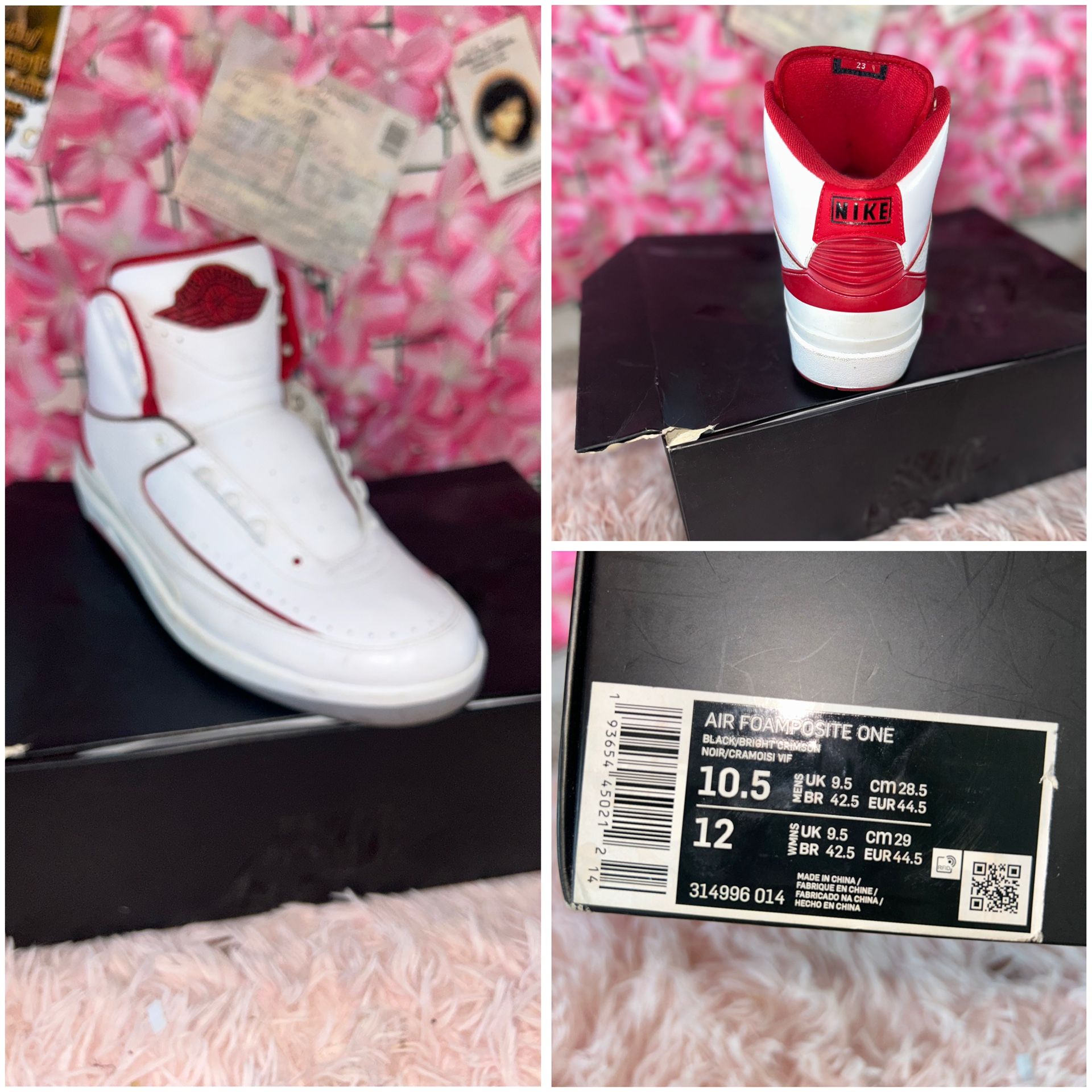 Nike Air Jordan 2 Retro – White/Red (Size 9 Men’s)