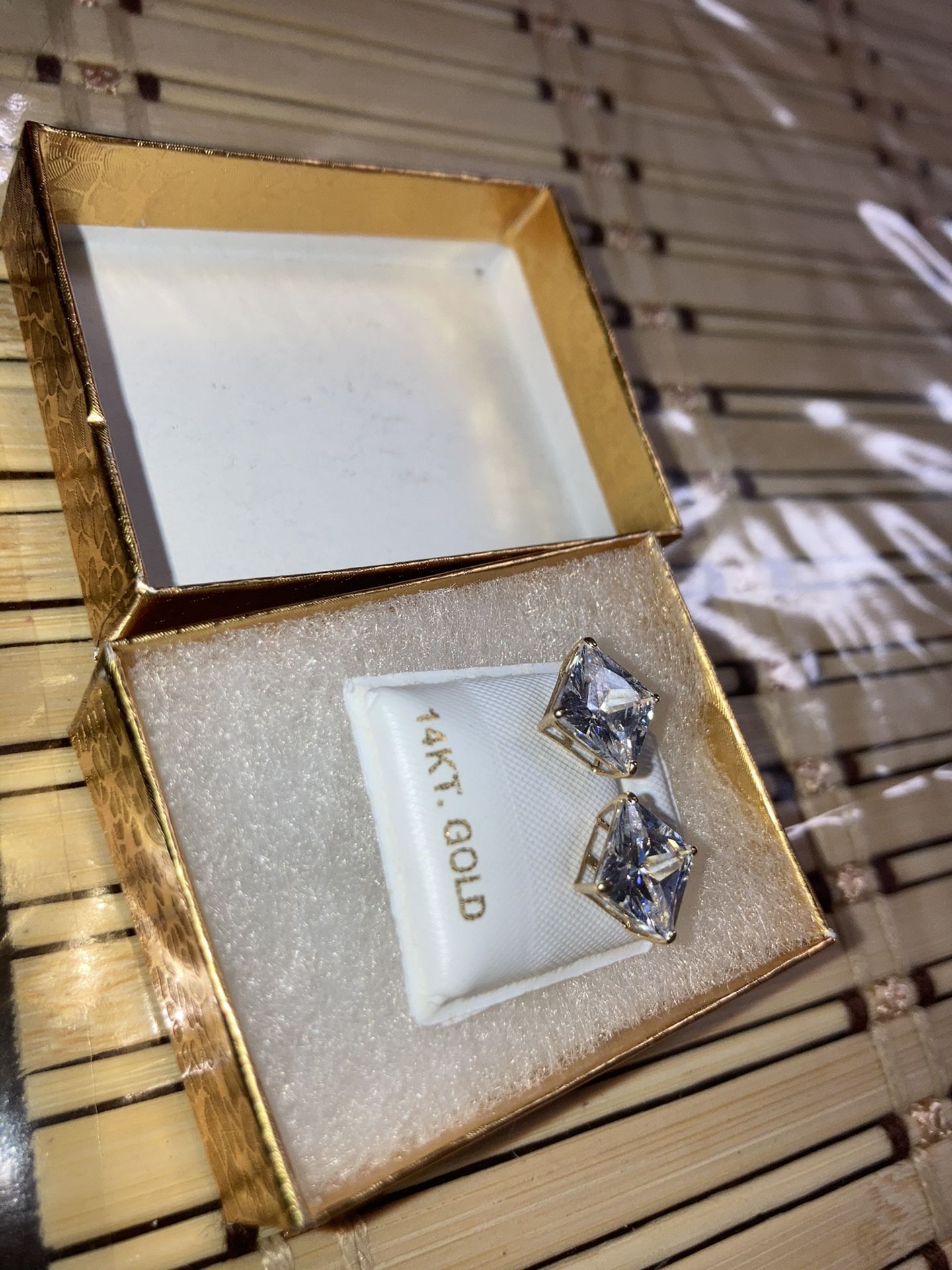 14K Diamond Earrings