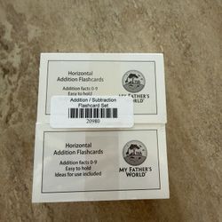 Brand New Addition And Subtraction Flashcards Horizontal - My Father's World