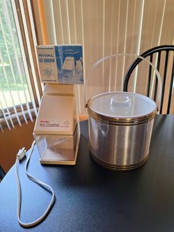 Rival Ice Crusher & Shelton-Ware Ice Bucket