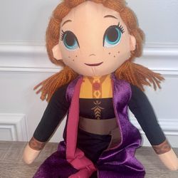Disney Frozen II Leading Anna Plush Buddy Pillow Cloth Doll 22 in