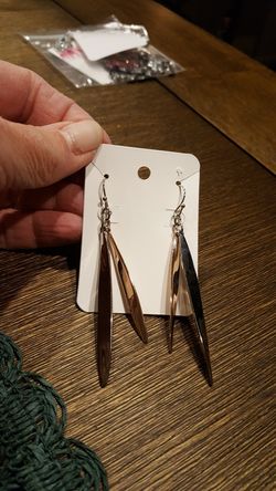 Dangle earrings Silver & Gold