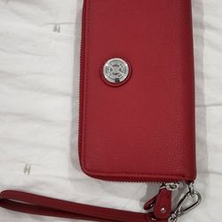 Red Wallets Leather