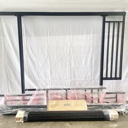 Full over Full Metal Bunk Bed,bunkbed , bed frame, Black *Free Delivery & Assembly*  